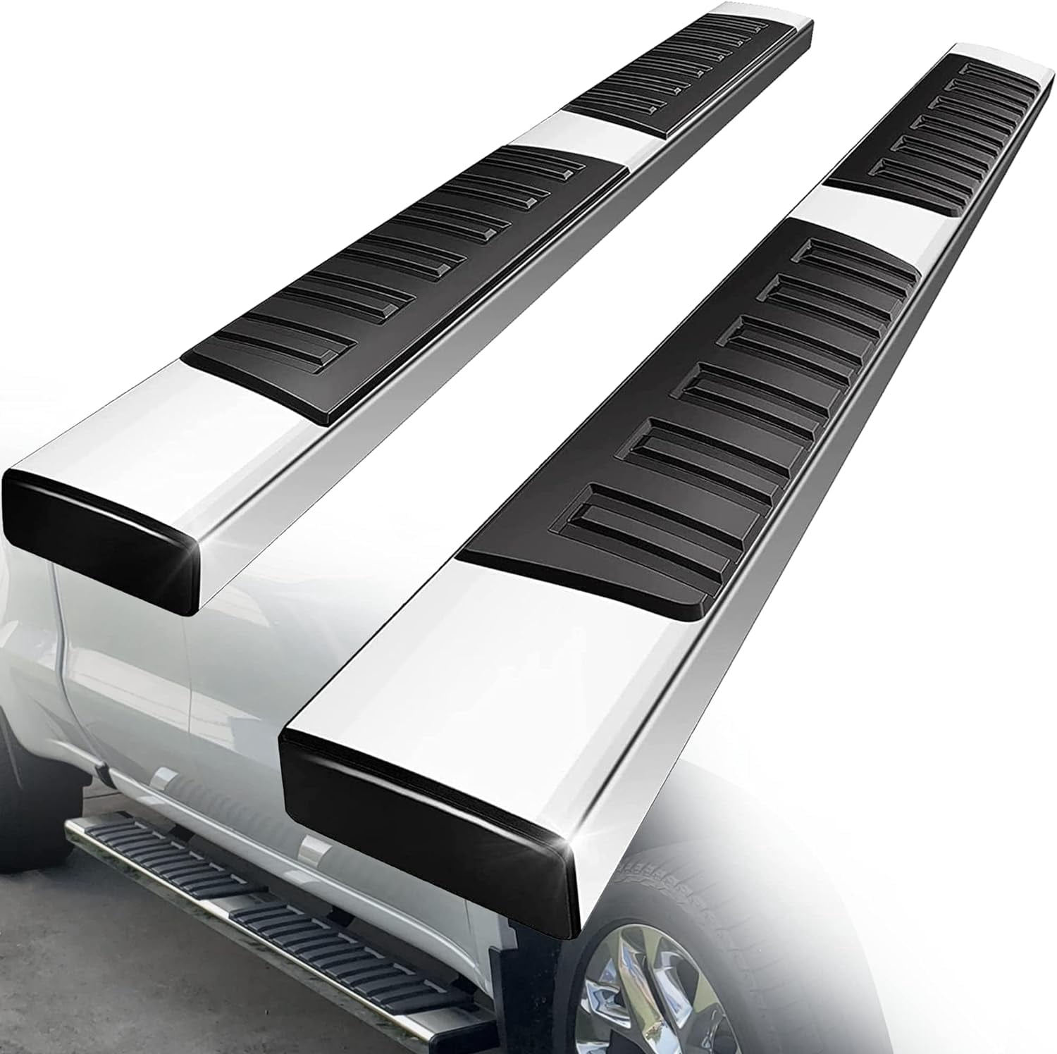 Running Boards For 2007-2018 Chevy Silverado / GMC Sierra 1500 & 2500/3500HD Crew Cab