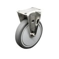 thumbnail image 1 of 6 Inch SS Thermoplastic Rubber Wheel Rigid Top Plate Caster Service Caster Brand, 1 of 2