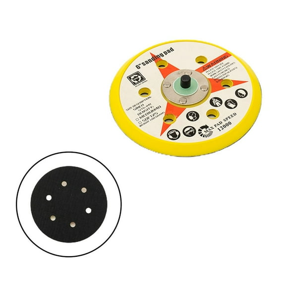 6 Inch Sanding Disc Orbital Sander Pad Hook And Loop Dual Action Polishing Wheel
