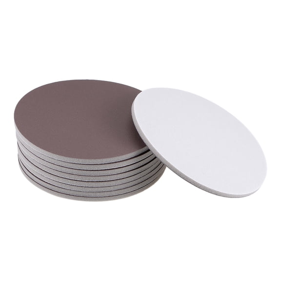 6-Inch Sanding Sponge Hook and Loop Sanding Disc Wet / Dry for Car Wood Drywall Metal Brown Corundum 800-1000grit 9pcs