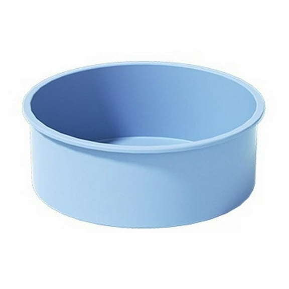 6 Inch Silicone Cake Pan for Baking, Round Cake Molds Silicone Baking Pan Non-Stick Quick Release Suitable for Birthday Cheesecake Chocolate Cake Brownie Cake puddings(Blue,6x6x2.3")
