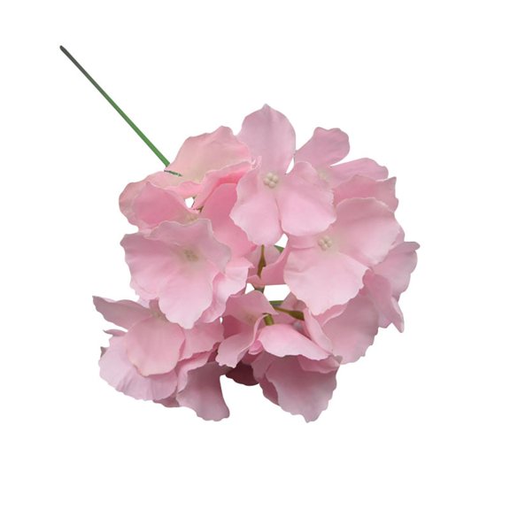 6 Inch Silk Hydrangea Head for Floral Arrangement and Wedding Decor, Artificial Flower for Garden and Centerpiece, Fake Bloom for Craft Project, Purple