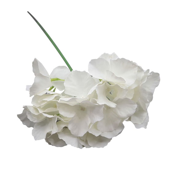 6 Inch Silk Hydrangea Head for Floral Arrangement and Wedding Decor, Artificial Flower for Garden and Centerpiece, Fake Bloom for Craft Project, Purple