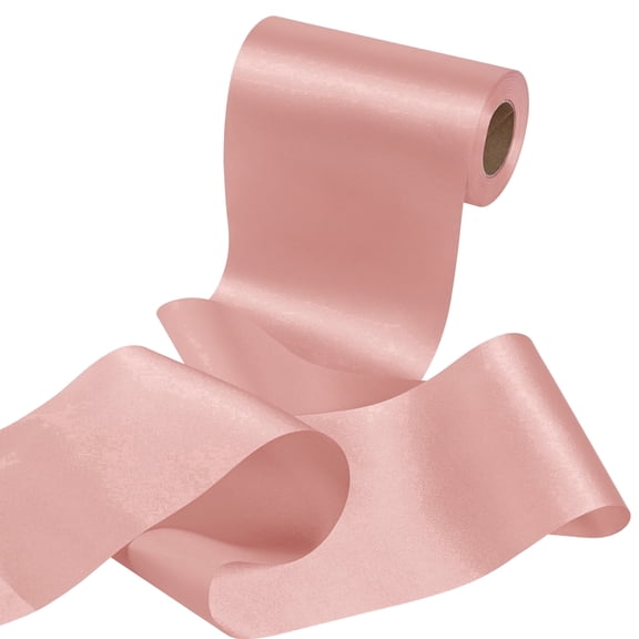 GTYBOVA 6 Inch Silk Satin Ribbon – 25 Yards , for Gift Wrapping, Wedding Bouquets, Bridal & Holiday Crafts Dusty Pink