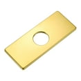 thumbnail image 1 of 6 Inch Sink Faucet Hole Cover, Stainless Steel Square Deck Plate Faucet Escutcheon Sink plate, Gold, 1 of 7