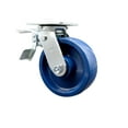 thumbnail image 1 of 6 Inch Solid Polyurethane Caster with Ball Bearing and Total Lock Brake SCC, 1 of 2