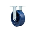 thumbnail image 1 of 6 Inch Solid Polyurethane Wheel Rigid Caster with Ball Bearing Service Caster, 1 of 2