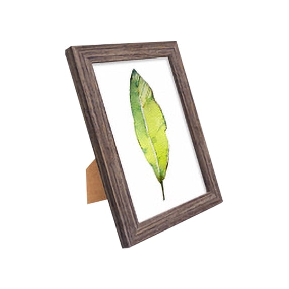 6-Inch Solid Wood Black Oak Photo Frame - With Mounting Hardware For Wall Hanging And Included Stand For Tabletop Display - Fits 4X6 Inch Photos Suitable For Home Office And