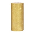 thumbnail image 1 of 6 Inch Sparkling Tulle Ribbon Roll Glitter Tulle Roll Tulle Spool, 25 Yards, Gold, 1 of 8