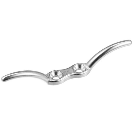 6 Inch Stainless Steel Flagpole Cleat Hook Rope Cleat Handle Universal for Marine Boat Ship