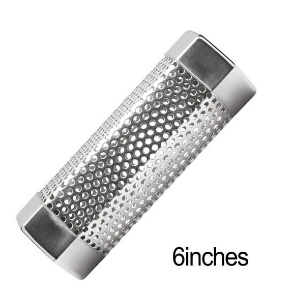 6 Inch Stainless Steel Smoke Tube Compatible With Charcoal Gas And Electric
