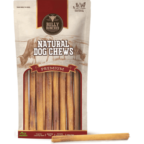Bully Bunches Premium 6 inch Standard Bully Stick - 10 pack