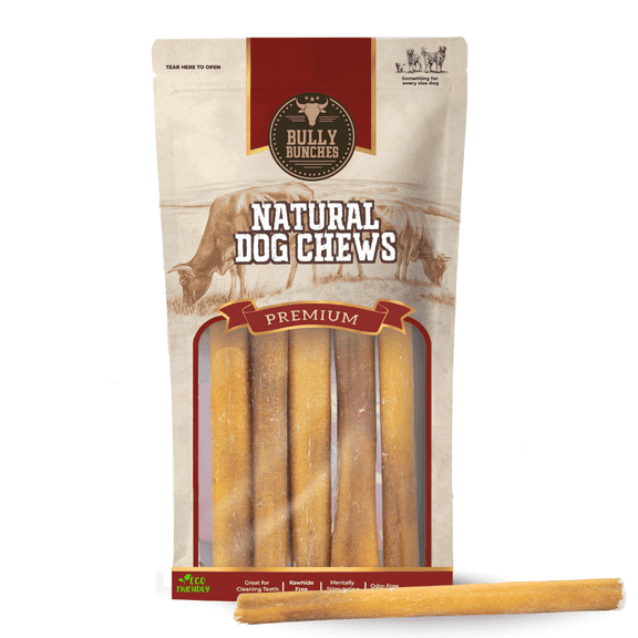 Bully Bunches Premium 6 Inch Standard Bully Stick - 5 Pack