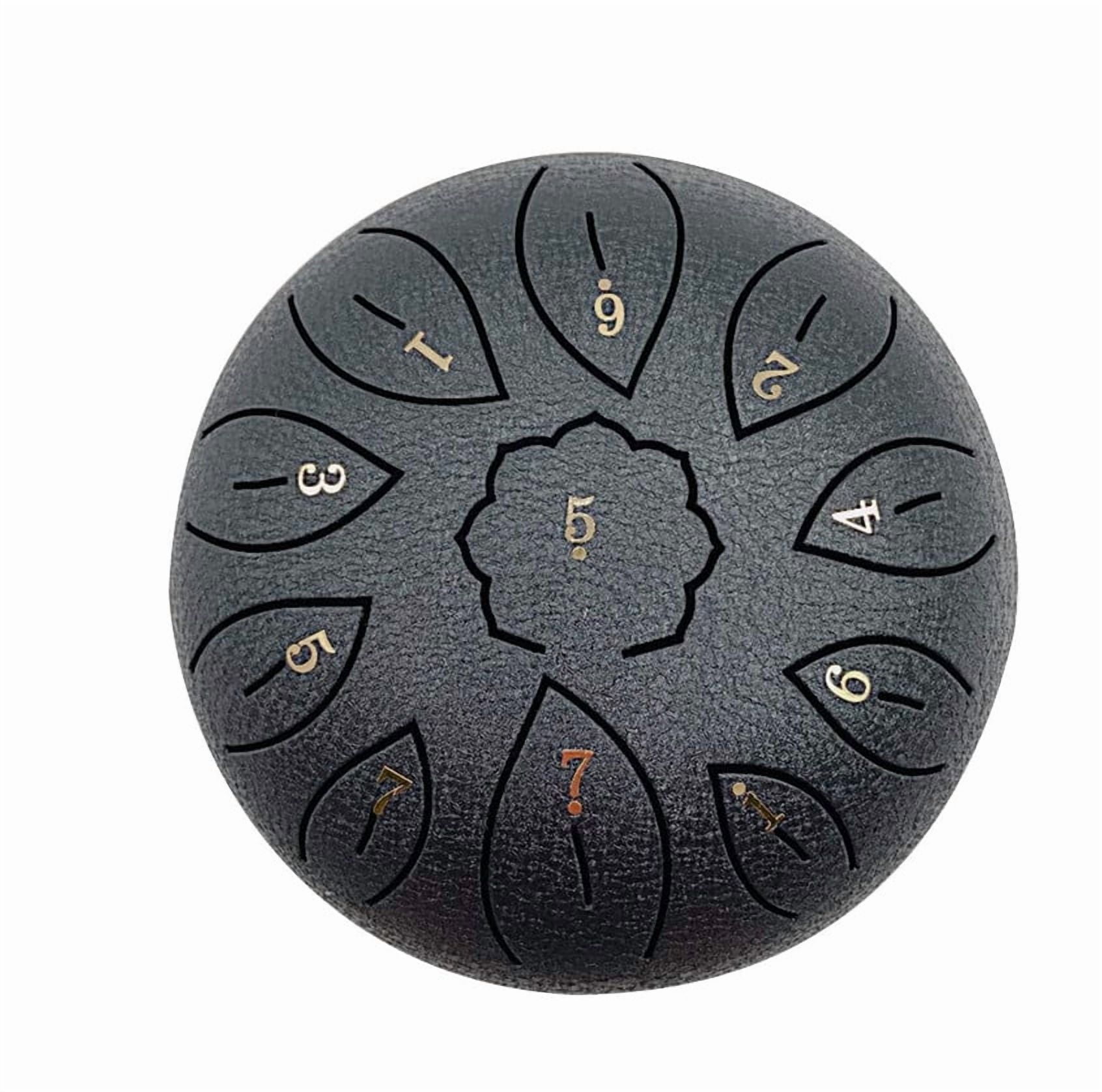 6 Inch Steel Tongue Drum 11Note C Key Tongue Drum,Hand Pan Drum with Carry Bag, Music Book, Mallets, Finger Picks, Stickers for Beginner Gift for Families/Friends