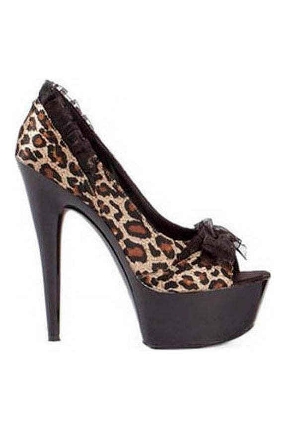 6 Inch Stiletto With 2 Inch Platform. Satin And Lace Open Toe Pump