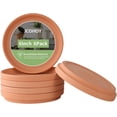 thumbnail image 1 of 6 Inch Terracotta Plant Saucer Pots Tray - 6 Pcs Round Planter Saucers for Indoor & Outdoor Plants, Small Clay Trays Perfect for 3 Inch 3.5 Inch 4 Inch Flower Pot(4INCH), 1 of 6