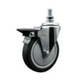 thumbnail image 1 of 6 Inch Thermoplastic Rubber 10MM Threaded Stem Caster with Brake, 1 of 2