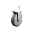 thumbnail image 1 of 6 Inch Thermoplastic Rubber Swivel 7/8 Inch Square Stem Caster Total Lock Brake, 1 of 2