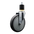 thumbnail image 1 of 6 Inch Thermoplastic Rubber Wheel Swivel 1-7/8 Inch Expanding Stem Caster SCC, 1 of 2