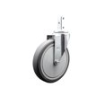 thumbnail image 1 of 6 Inch Thermoplastic Rubber Wheel Swivel 3/4 Inch Square Stem Caster SCC, 1 of 2