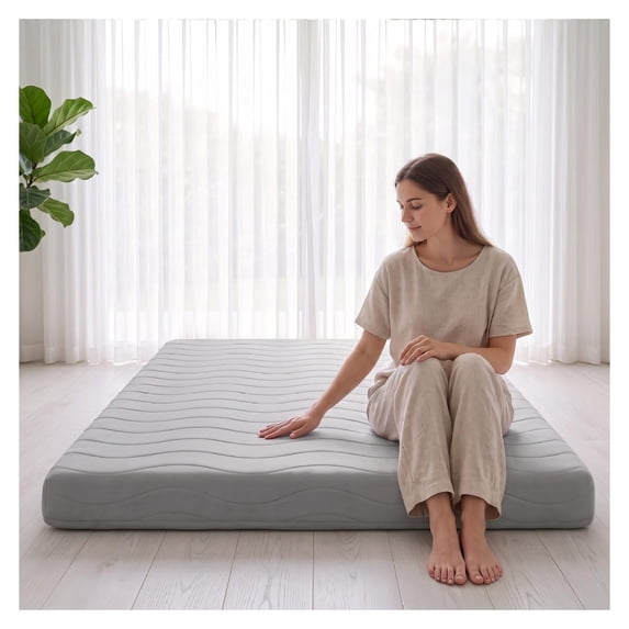 6 Inch Thick Japanese Floor Mattress Twin Size Quilted Tatami Sleeping ...