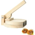 thumbnail image 1 of 6-Inch Tiny Wooden Tortilla Press, Bamboo Tortilla Maker for Children, Mexican Tortilla Maker, Perfect for Homemade Tacos, Wraps, Small Meals, and Portion Control, Ideal for Reducing Food Waste, 1 of 7