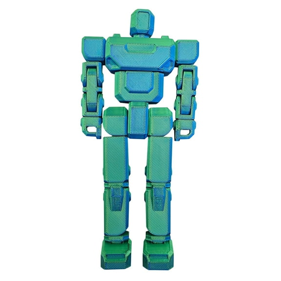 6 Inch Titan 13 Robot Action Figure Toys, 3D Printed Multi-Jointed, Titan 13 Action Figures, for Collectors Desktop Decorations T13 Movability 3D Printed Toys (C)
