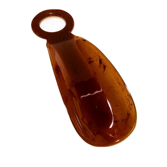 6 Inch Plastic Tortoise Shell Design Shoe Horn