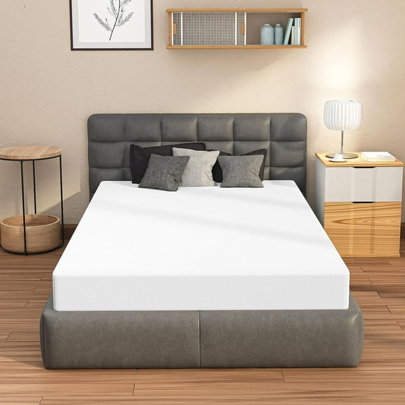 6 Inch Twin Mattress Memory Foam Mattress Gel Mattress Bed-in-a-Box CertiPUR-US Certified for Cooler Sleep Pressure Relief Breathable Comfortable Bed Mattress, 75”x39”x6”
