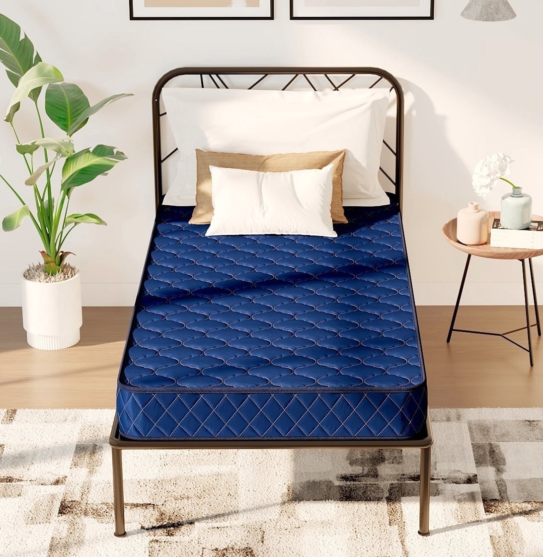6 Inch Twin Memory Foam Mattress in a Box - Medium-Firm, Waterproof, CertiPUR-US Certified - Ideal for Bedrooms, Apartments, Bunk Beds