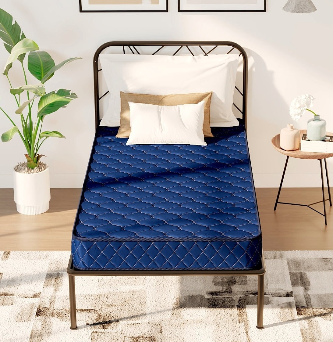 6 Inch Twin Size Memory Foam Mattress in a Box for Bedroom,Apartment,Bunk Bed,Medium-Firm,Waterproof Cover,CertiPUR-US Certified