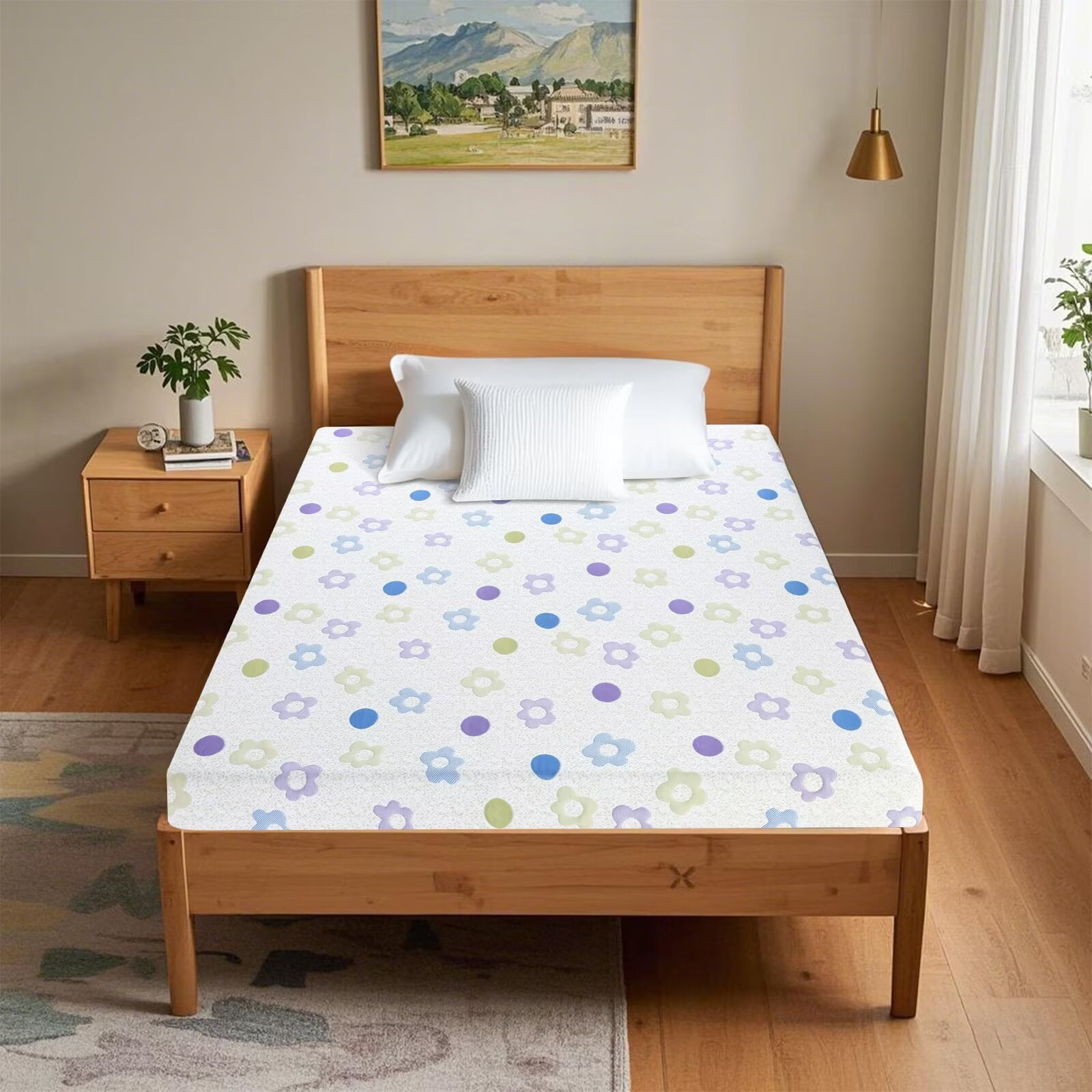 6 Inch TwinXL Mattress Memory Foam Mattress Gel Mattress Bed-in-a-Box CertiPUR-US Certified for Cooler Sleep Pressure Relief Breathable Comfortable Bed Mattress