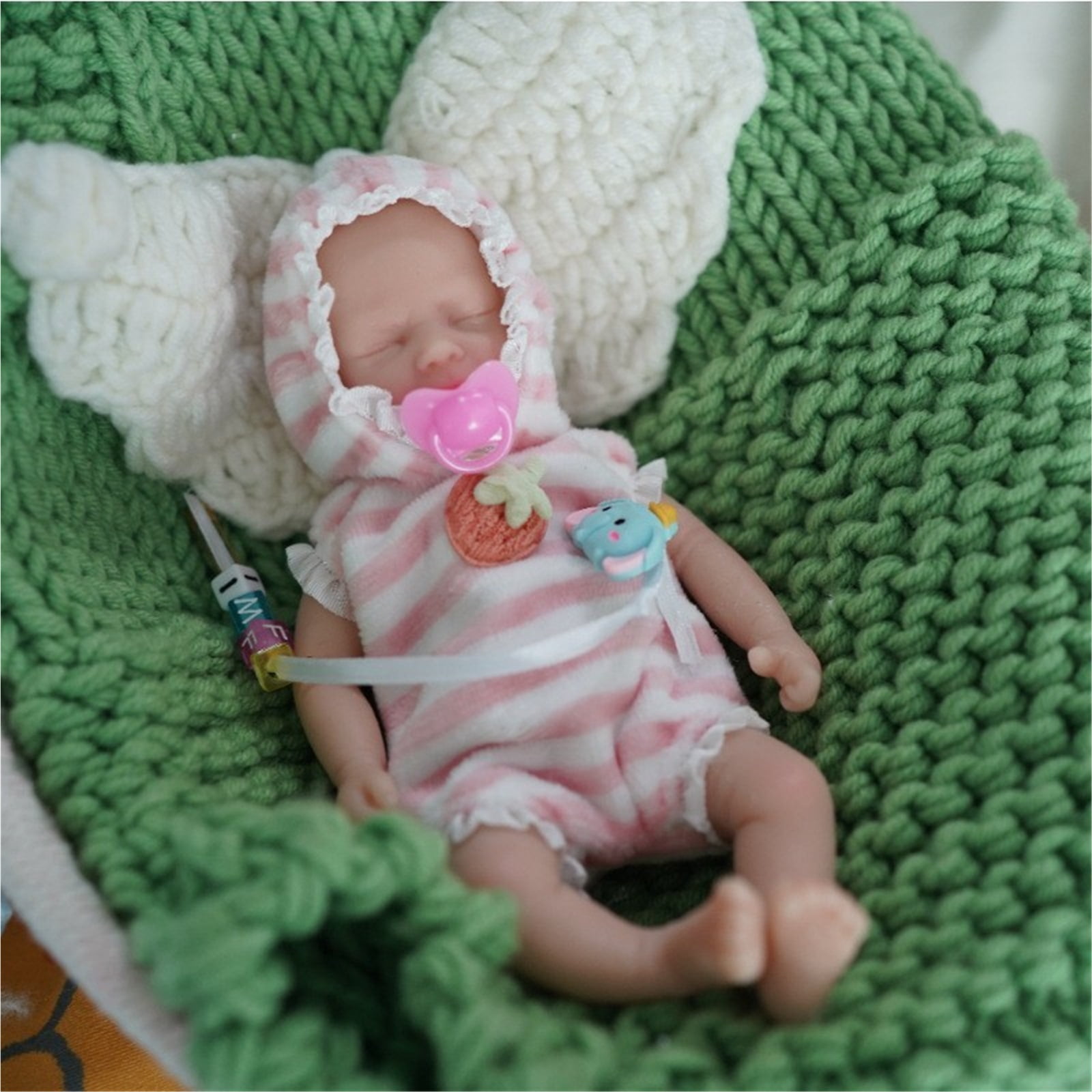 6 Inch Twins Mini Palm Baby Reborn Doll Silicone Baby