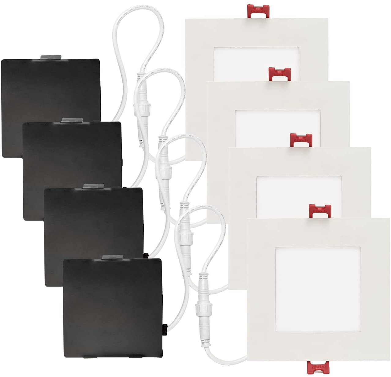 Ensenior 6-Pack 6-Inch LED Recessed Lights – Dimmable, 5CCT (2700K-5000K), 12W, IC Rated - View #12