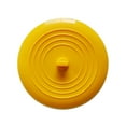 thumbnail image 1 of 6-Inch Universal Bathtub Stopper | Flat Suction Drain Plug for Sink & Tub | Soft Rubber Bathroom Accessory (Blue/Yellow) | 15.2cm x 15.2cm | Seals Perfectly, 1 of 6