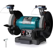6-Inch Variable Speed Bench Grinder with Grinding Wheel Dresser, 1725 3450 RPM 2.5 Amp Brushless Induction Motor for Sharpening, Grinding & Polishing