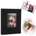 thumbnail image 1 of 6 Inch Vertical Photo Album,Slip in Picture Albums,Linen Cover Memory Book with Front Window,Postcard Album,Photo Album for Wedding,Family,Anniversare,Vacation,Graduation Picture,Holds Many Photos, 1 of 2
