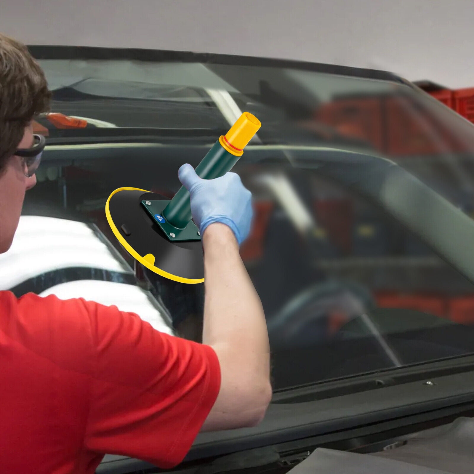 6 Inch Vertical Vacuum Suction Cup Car Window Glass Lifter Heavy Duty