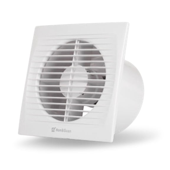 6 Inch Wall Mounted Exhaust Fan  295CFM Quiet Ventilation Fan with Backdraft Damper, 37dB Low Noise Bathroom Kitchen Extractor Fan, 22W Energy Saving for Home Attic Garage  White