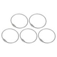 thumbnail image 1 of 6 Inch Wire Keychain Cable Stainless Steel Key Ring Loop 150mm, Silver 5 Pack, 1 of 6