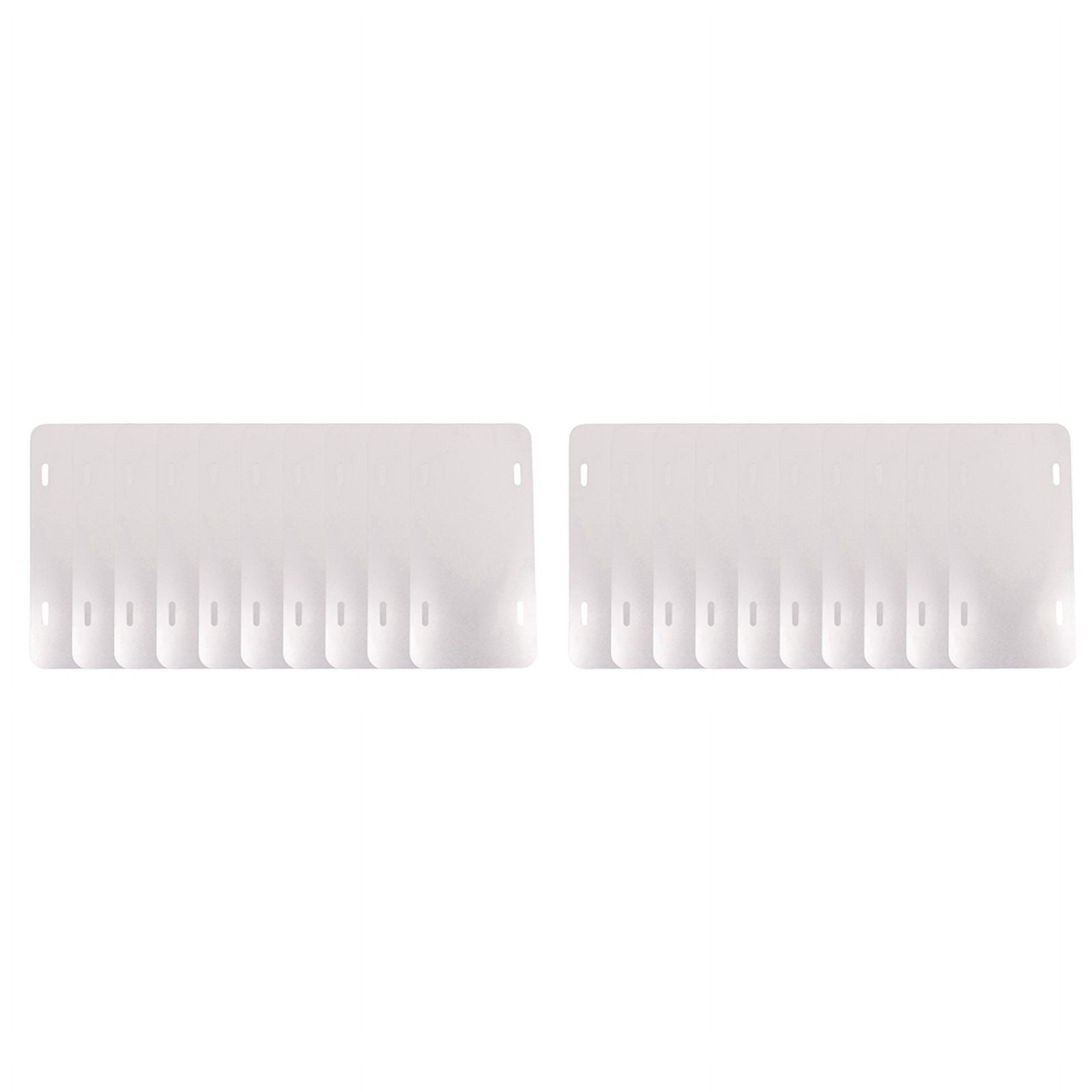 10pcs UV Blank License Plate, Sublimation Ready, 6X12X0.65mm