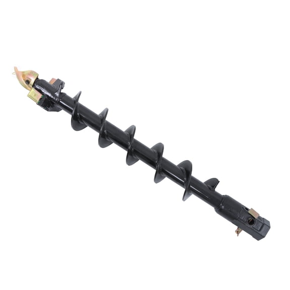 6-Inch X 48-Inch Spiral Drill 2-Inch Hexagonal Interface Excavator Spiral Drill Bit Pile Driver Special Drill Bit Agricultural Pit Digging Tool