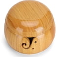 thumbnail image 1 of 6 Inch Yarn Storage Bowl, Circular Yarn Bowl, Decorative Manual Crafted Wooden for Knitting for Crochet, 1 of 5