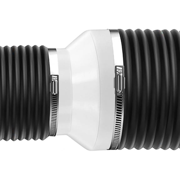 6 Inch to 8 Inch Duct Reducer, Air Duct Adapter Increaser, ABS Ventilator Connector for 6/8 Inch HVAC Systems, Kitchen Bathroom Ducting