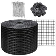 6 Inch x 100ft Solar Panel Bird Guard, 1/2 Inch Mesh Critter Guard Roll Kit with 70pcs Aluminum Alloy Fasteners, Rust-Proof PVC Coated Solar Panel Guard for Bird & Animal Control