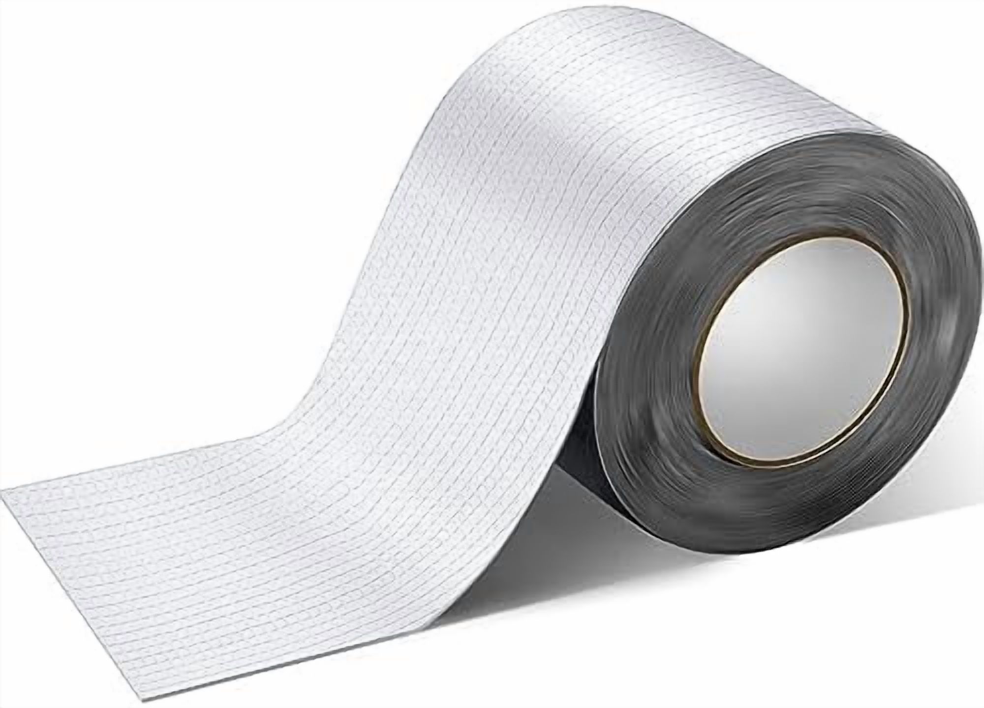 6 Inch x 33 Feet Self Stick Roll Roofing Panels Peel and Adhesive Rubber Material Reflective Aluminum Surface Flashing for House Home Dormer and Porch Roof Shingles
