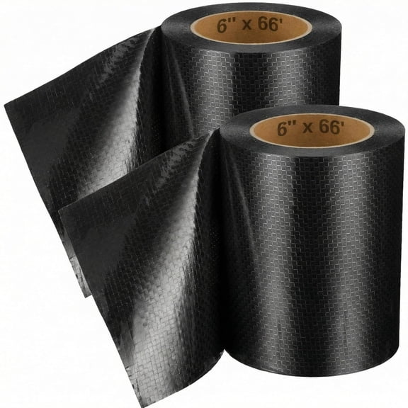6 Inch x 66 Feet RV Underbelly Tape Rv Underbelly Material Corrugated Waterproof Flex Belly Tape Thick Adhesive Patch Sealing Mobile Home Camper Travel Trailer Tear Repair (2 Pack)