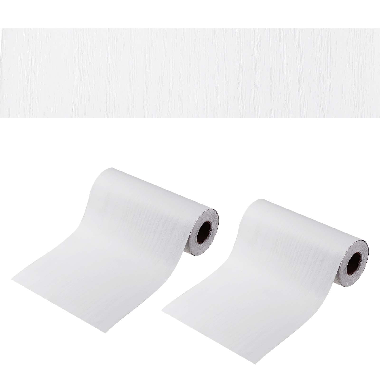 6 Inch x 66ft Wood Grain Repair Tape, Self Adhesive Realistic Textured Repair Tape Patch for Floor Door Table Cabinets Desk, White