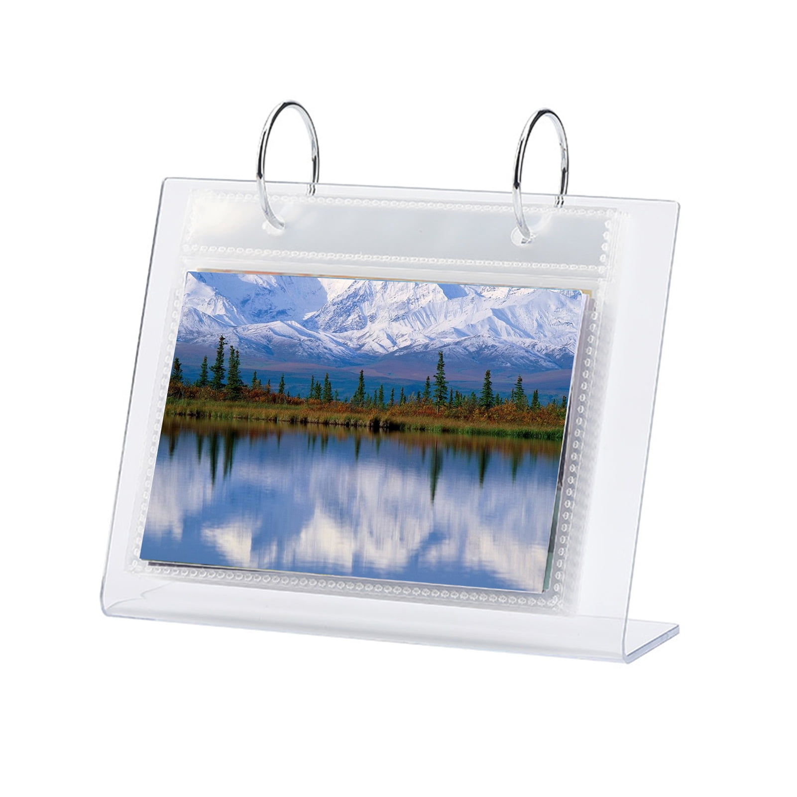 6 Inches Desktop Small Photo Album Acrylic Flip-up Mini Photo Book ...