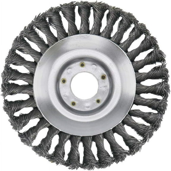 6 Inches Heavy Duty Steal Wire Brush Cutter Trimmer Head for String Trimmers, Rust Removal, Lawn Mower